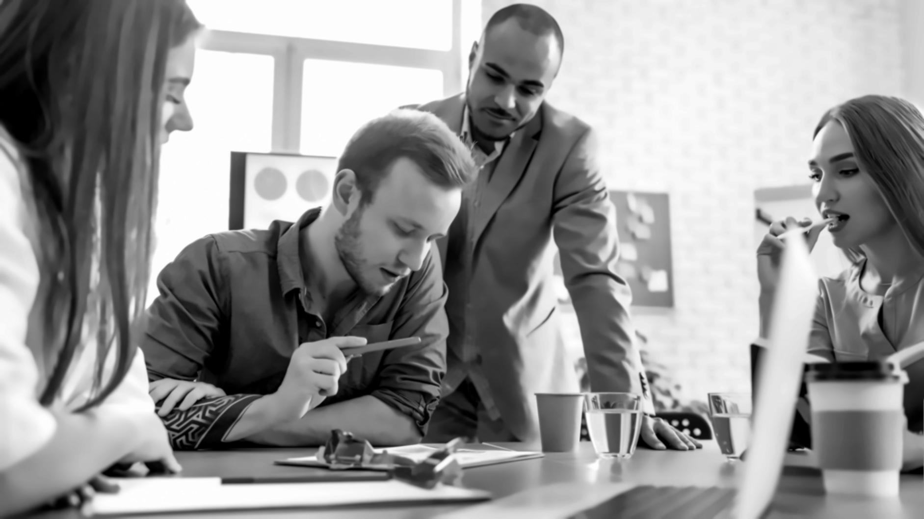 Espace de travail organisé avec planification financière